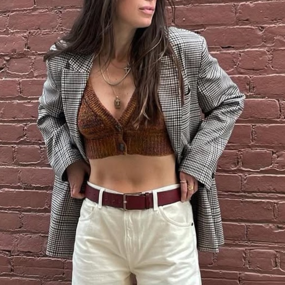 For Love and Lemons Helena Cropped Vest - Picture 1 of 12